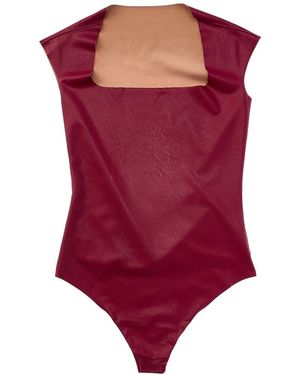 Commando Cap Sleeve Bodysuit - Red