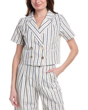 Fate Cropped Jacket - White