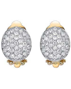 Genevive Jewelry 14k Over Silver Cz Drop Earrings - Gray