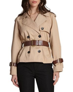 Avec Les Filles Short Trench Jacket - Natural