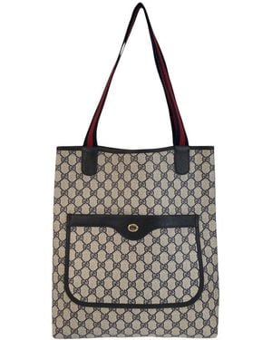 Gucci Vintage GG Supreme Tote Shoulder Bag (authentic Pre-loved) - Multicolor
