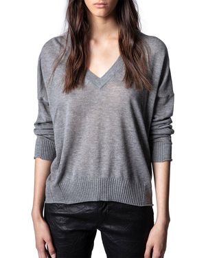 Zadig & Voltaire Brumy Cp Cashmere Jumper - Grey