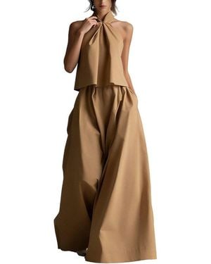 Vincent 2Pc Top & Pant Set - Brown