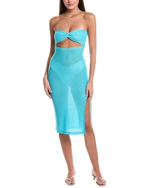 Surf Gypsy Heathered Knit Maxi Dress - Blue