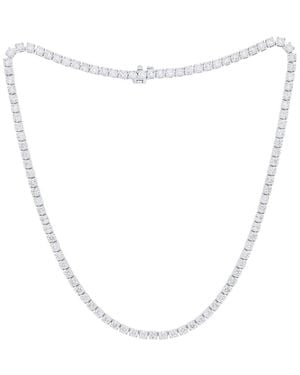 Diana M. Jewels Diana M. Fine Jewellery 14K 25.00 Ct. Tw. Lab Grown Diamond Tennis Necklace - White