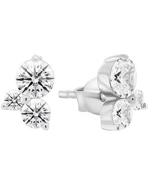 Donatello Gian Cz Earrings - White
