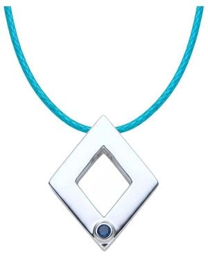 Liv Oliver 18K Plated 0.30 Ct. Tw. Sapphire Necklace - Blue