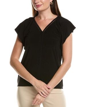 Anne Klein Harmony Knit Top - Black