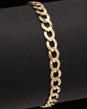 Italian Gold 14k Cuban Miami Link Bracelet - Black