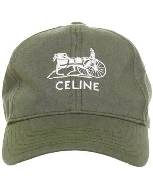 Celine Carriage Logo Baseball Cap (Authentic Pre-Loved) - Green