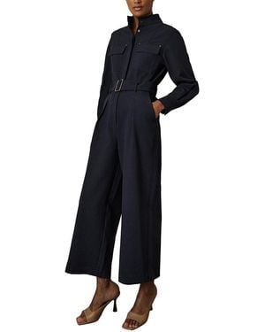 Reiss Kaia Tailored Utility Jumpsuit - Blue