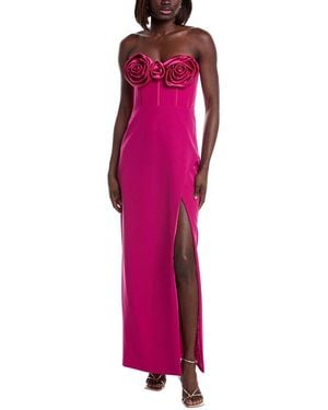 ML Monique Lhuillier Stella Column Gown - Pink