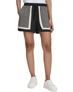 Reiss Lilia Printed Short - Black