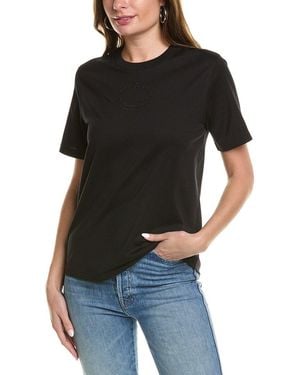 Burberry Embroidered Oak Leaf Crest T-shirt - Black