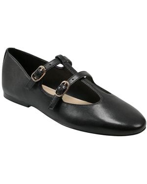 Marc Fisher Evie Leather Flat - Black