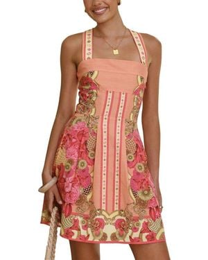 LEON GORI Sleeveless Mini Dress - Red