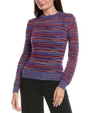 Missoni Textured Wool-Blend Top - Purple