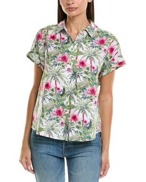 Tommy Bahama Coastal Palms Linen Shirt - White