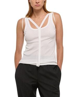 Helmut Lang Strap Racer Tank - White