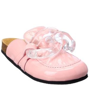 JW Anderson Chain Detail Patent Mule - Pink