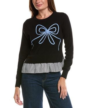 Nanette Lepore Long Sleeve Top - Black