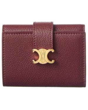 Celine Nino Fine Strap Leather Fine Strap Wallet - Purple