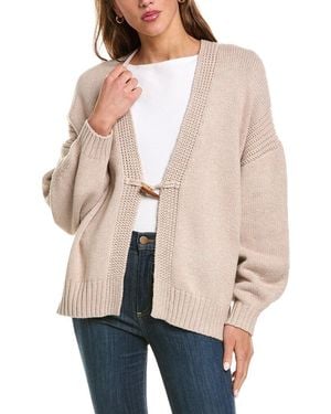 525 America Toggle Front Cardigan - Natural