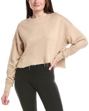 Spiritual Gangster Serenity Cropped Pullover - Natural