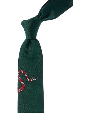 Gucci Silk Tie - Green