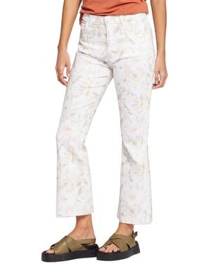 Current/Elliott The Boulevard Wild Flowers Blanc Bootcut Jean - White