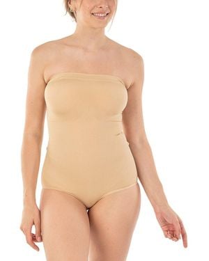 Body Beautiful Seamless Strapless Bodysuit - Natural