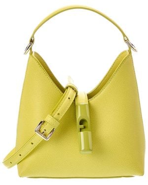 Furla Iride Mini Leather Hobo Crossbody - Yellow