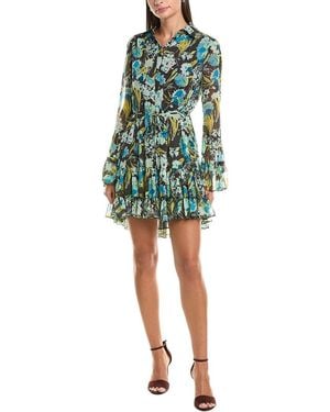 Cinq À Sept Tossed Floral Lyla Dress - Green