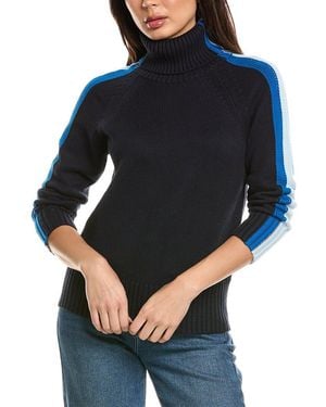 Brodie Cashmere Varsity Roll Neck Cashmere-Blend Jumper - Black