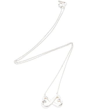 Tiffany & Co. Silver Double Loving Heart Necklace (authentic Pre-loved) - White