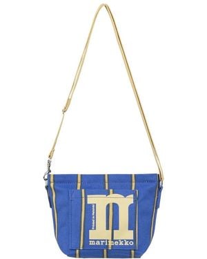 Marimekko Mono Mini Puhveli Crossbody - Blue