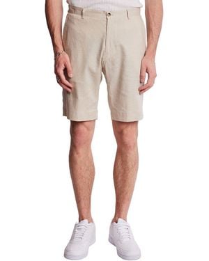 Paisley & Gray Felix Linen-Blend Short - Natural