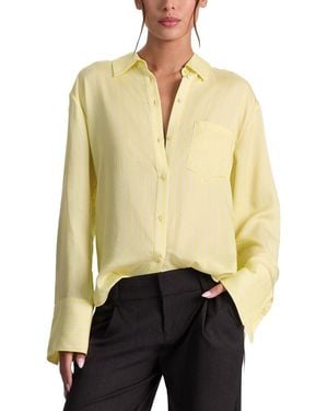 Alice + Olivia Finely Oversized Shirt - Natural
