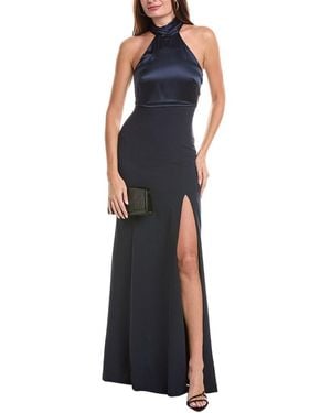 Cinq À Sept Alexandra Silk-blend Gown - Blue