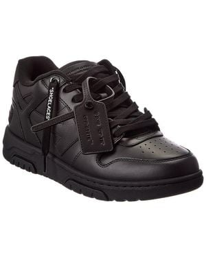 Off-White c/o Virgil Abloh Out Of Office Leather Trainer - Black