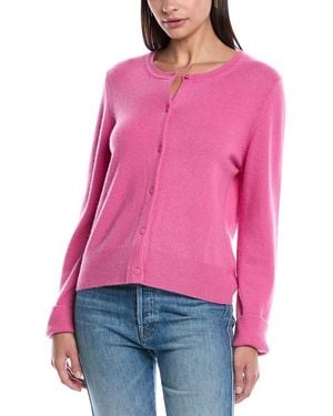 Marella Graphic Wool & Cashmere-Blend Cardigan - Red
