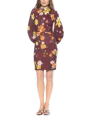 Alexia Admor Elowen Boatneck Sheath Dress - Red