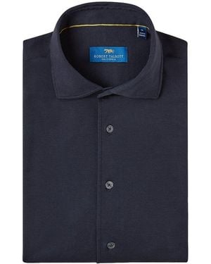Robert Talbott Pearce Stretch Knit Shirt - Blue