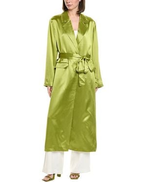 STAUD Imani Satin Coat - Green