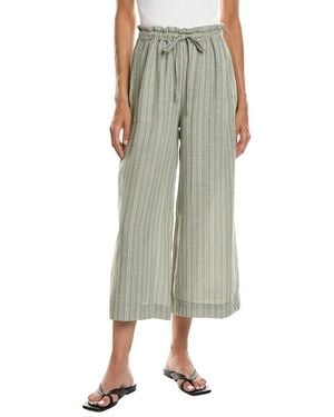 Max Studio Drawstring Cropped Pant - Green