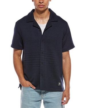 Scotch & Soda Knit Camp Shirt - Black