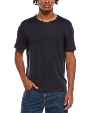 Onia Stretch Linen-blend Crewneck T-shirt - Black