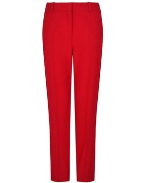 McQueen Crepe Cigarette Trouser - Red