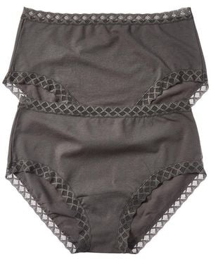 Natori 2pk Bliss Full Brief - Gray