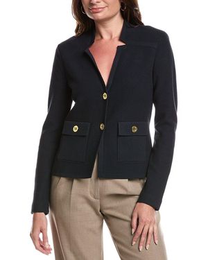 St. John Pique Knit Jacket - Black